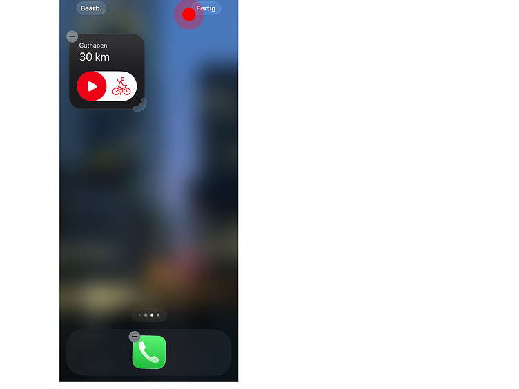 Neues Rad+ iOS Widget 4.0.8